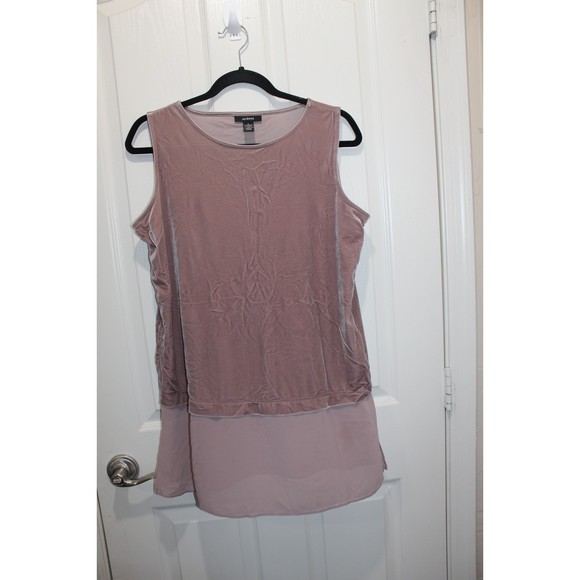 Alfani Mauve Mock Layer Tunic Small - Picture 3 of 5